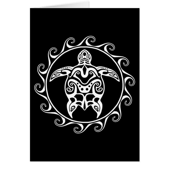 Tortuga tribal blanca (Frente)