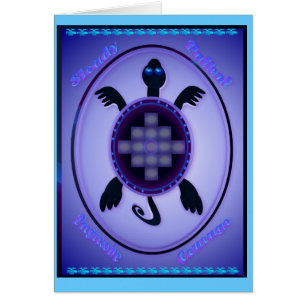 Tortuga valerosa - tarjeta indicada con letras