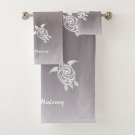 Tortugas blancas Taupe Gradiet Añadir nombre 