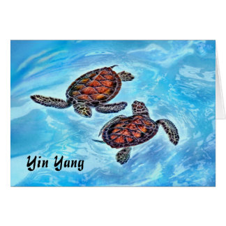 Tortugas de mar del bebé de Yin Yang
