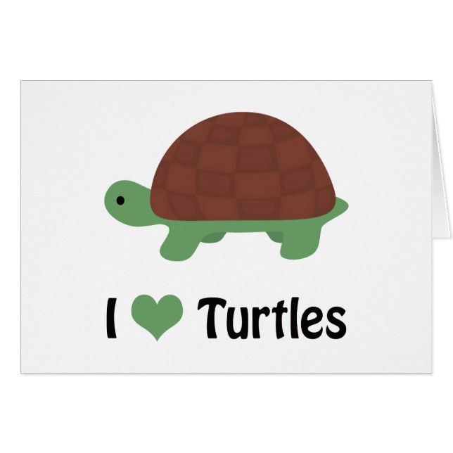 Tortugas del corazón tortuga Personalizado dulce (Anverso (Horizontal))