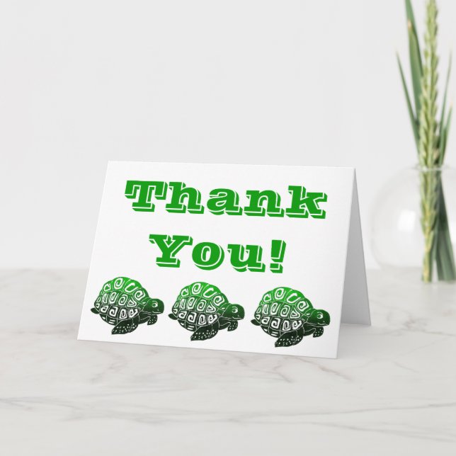 Tortugas Gracias Tarjeta (Anverso)
