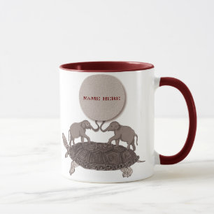 Tortugas hasta el final abajo de la taza