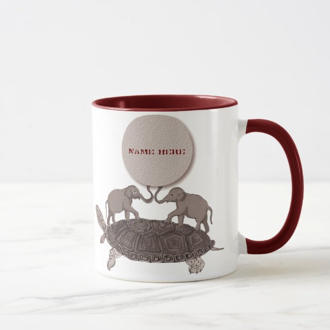 Tortugas hasta el final abajo de la taza (Derecha)