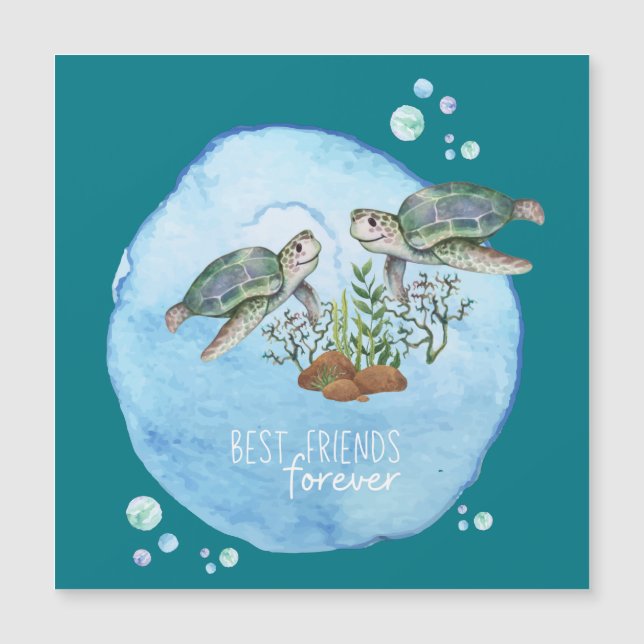 Tortugas marinas BFFs - Mejores regalos personaliz (Anverso)