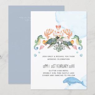 Tortugas Marinas Boda de SeaCow con Novia Novio