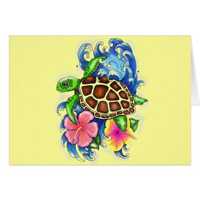 Tortugas marinas tropicales (Anverso (Horizontal))