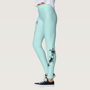Tortugas marinas y garras de barro Aqua Leggings