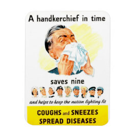 Tos y estornudos Imán de propagación de enfermedad