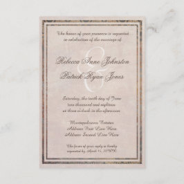Toscana Damask Elegante estilo italiano Invitación