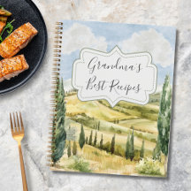 Toscana Italia Naturaleza libro de recetas persona