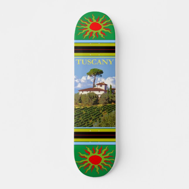 Toscana Italia Poster Skateboard (Anverso )