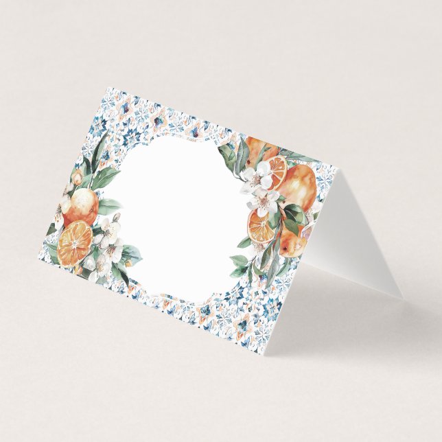 Toscana Tile Citrus Italia Colocar tarjeta Decorac (Anverso)