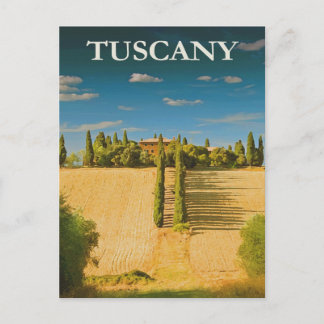 Toscana Vintage, Italia, postal de viaje