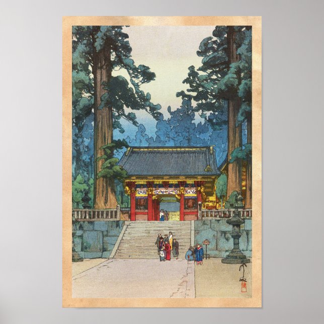 Toshogu Shrine Hiroshi Yoshida arte japonés (Frente)