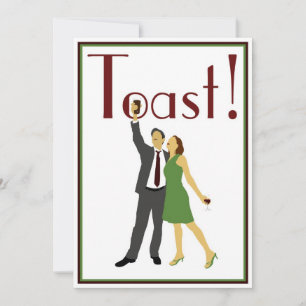 ¡Tostada! Cena de ensayo / invitación de fiesta