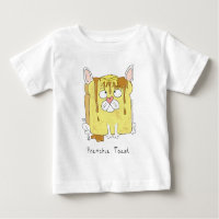 Tostada francesa Bulldog francés bebé camiseta de