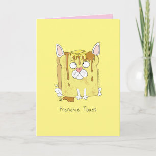 Tostada francesa - Tarjeta de saludo de Bulldog fr