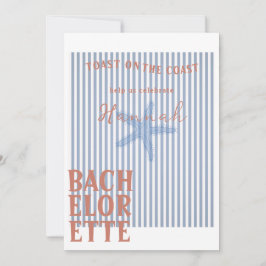 Tostadas en la invitación y detalles de la bachill