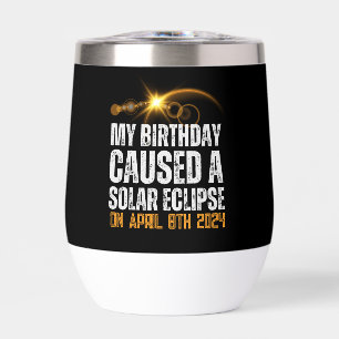 total eclipse solar divertido cumpleaños 4-8-2024