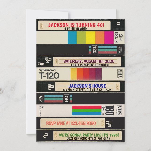 Totalmente asombroso volver a la invitación de cum (Anverso)