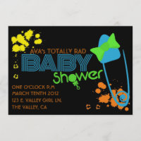 TOTALMENTE INVITACIÓN del BEBÉ (80s)