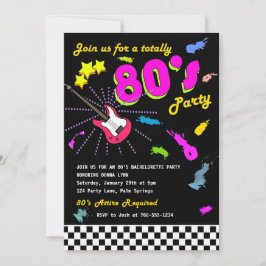 Totalmente invitaciones de fiesta de los 80