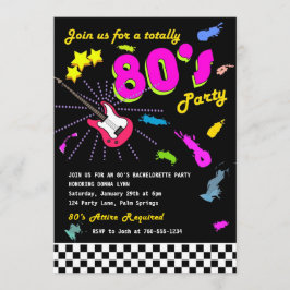 Totalmente invitaciones de fiesta de los 80