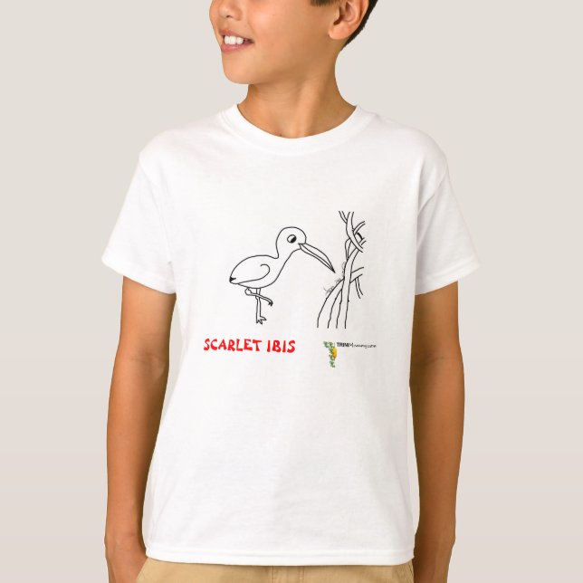 Totalmente rojo de la camiseta de Ibis del (Anverso)