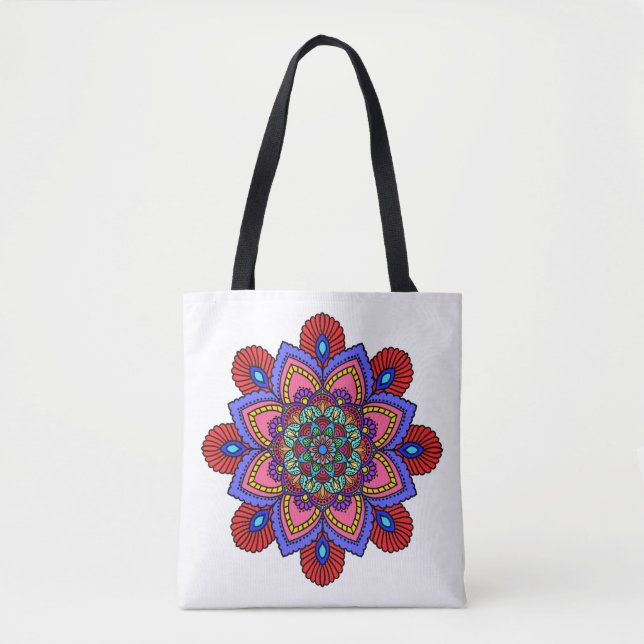 Totas de mandala y bolsa de compras (Anverso)