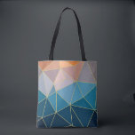 Tote al atardecer. Bolsa de tetas de patrón geomét<br><div class="desc">Tote al atardecer. Patrón simple geométrico multicolor. El naranja geométrico y la combinación de colores azules ayudan a que sus compras tengan un toque de color con esta bolsa de tocador.</div>