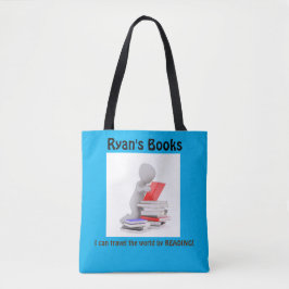 Tote de bolso de libro con nombre personalizado