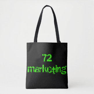 Tote de comercialización del verde de la bolsa de