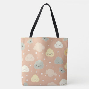 Tote de Fiesta del patrón de las nubes de la bolsa