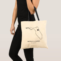 Tote de la bolsa de bienvenida Boda de Florida, Ma