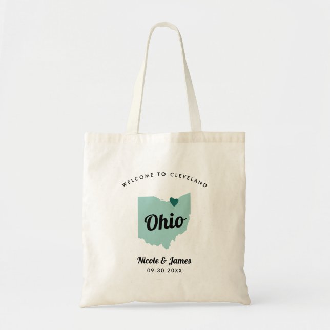 Tote de la bolsa de bienvenida de cualquier Boda d (Frente)