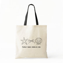 Tote de la bolsa de bienvenida de la Boda de limpi