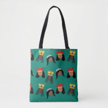 Tote de la bolsa de compras Black Queens