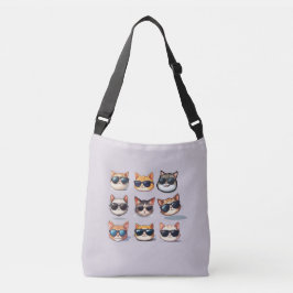 Tote de la bolsa de la cruz del cuerpo del gato mo
