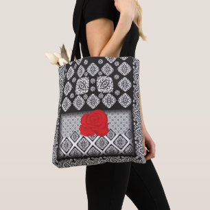 Tote de lienzo con cierre   Bolsas plegables y de 