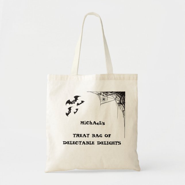 Tote de presupuesto Bolsa de dulces de Halloween p (Frente)