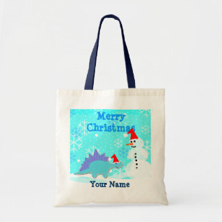 Tote del bolso del muñeco de nieve del dinosaurio