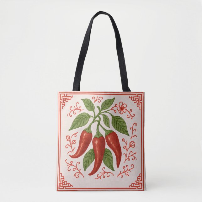 "TOTE FRESNO" - BOLSA CHINOISERIE TOTE (Anverso)