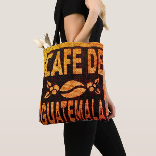 TOTE GUATEMALÁN DE LA BOLSA DE CAFÉ DE BURLAP