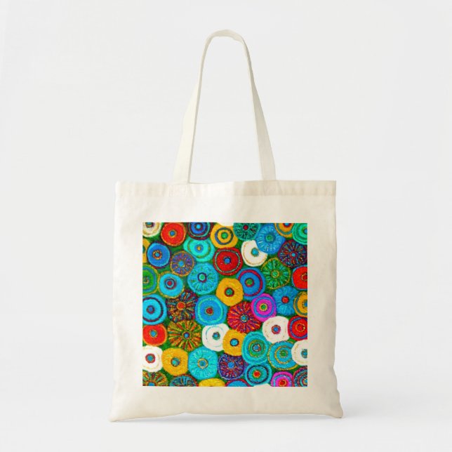 Tote lleno del bolso del círculo (Frente)
