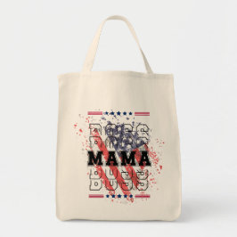 Tote Patriótico Boss Mama | Bolsa de lienzo para m