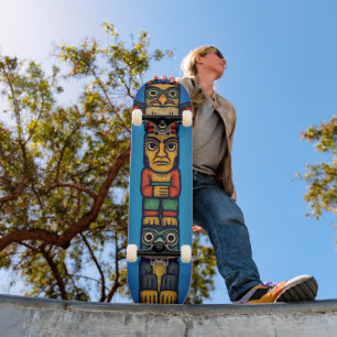 Tótem Colorido Skateboard Unisex