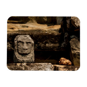 Totem de Piedra Sonriente de Camboya Imán - Rectán