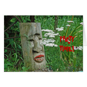 TOTEM INDIO AMERICANO: TARJETA DE fiesta