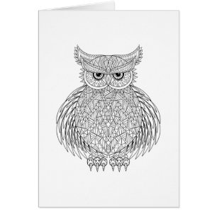 Tótem inspirado del pájaro del búho